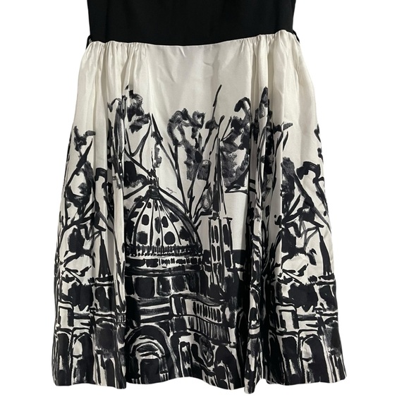 Milly New York Black & White Mini Dress Size 4 - Picture 4 of 8